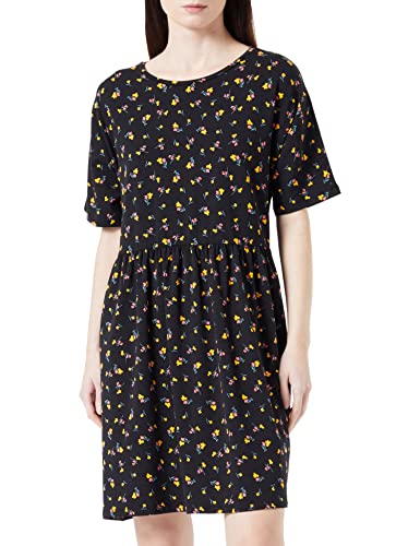 NOISY MAY Damen NMKERRY S/S Short AOP Dress S Kleid, Black/AOP:Flower, XL von Noisy may