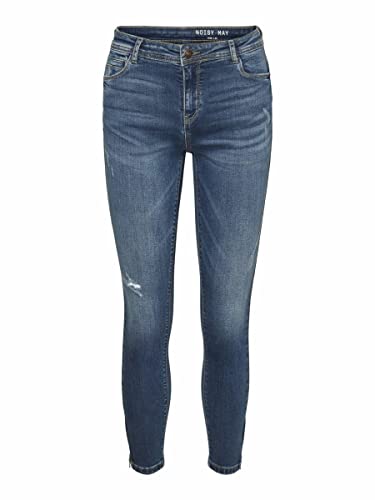 Noisy may Damen Nmkimmy Nw Ank Dart Az157 Mb Noos Jeans, Medium Blue Denim, 27W / 30L EU von Noisy may