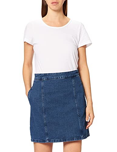 Noisy may Damen NMPERI HW Skirt BI048MB NOOS BG Rock, Medium Blue Denim, M von Noisy may