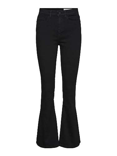 Noisy may Damen NMSALLIE HW Flare VI023BL NOOS Jeans, Black, 30/32 von Noisy may