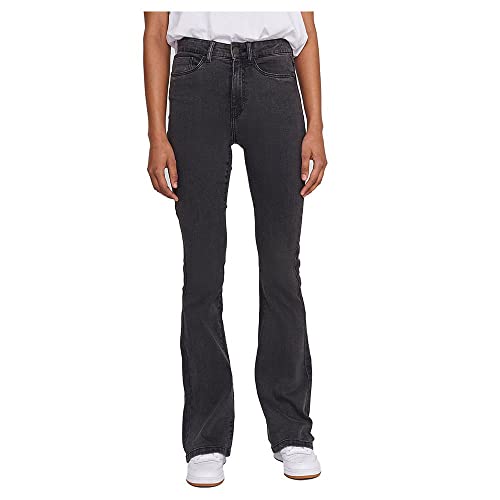 Noisy may Damen NMSALLIE HW Flare VI069DG NOOS Jeans, Dark Grey Denim, 26W / 30L von Noisy may