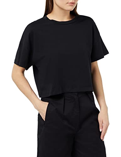 Noisy may Damen Nmalena S/S O-neck Semicrop Top Fwd Noos T Shirt, Schwarz, XL EU von Noisy may