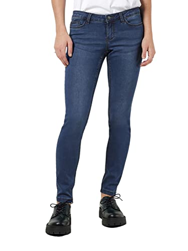 Noisy may Damen Nmallie Lw Skinny Vi021mb Noos Jeans, Medium Blue Denim, 28W 34L EU von Noisy may