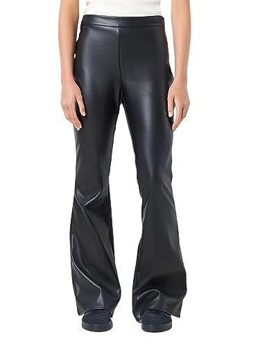 Noisy may Damen Nmandy Pasa Pu Hw Flared Pants Noos, Schwarz, L von Noisy may