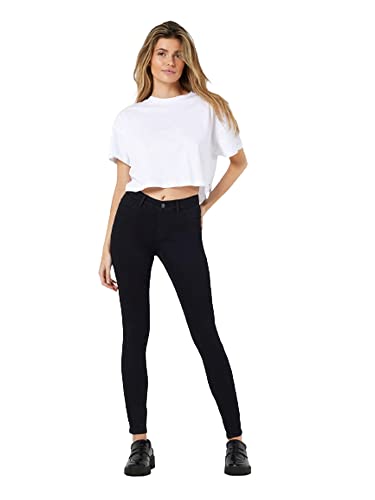 Noisy may Damen Nmbillie Nw Skinny Jeans Vi023bl Noos, Schwarz, 25W / 30L von Noisy may