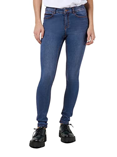 Noisy may Damen Nmbillie Nw Skinny Vi021mb Noos Jeans, Medium Blue Denim, 26W 30L EU von Noisy may