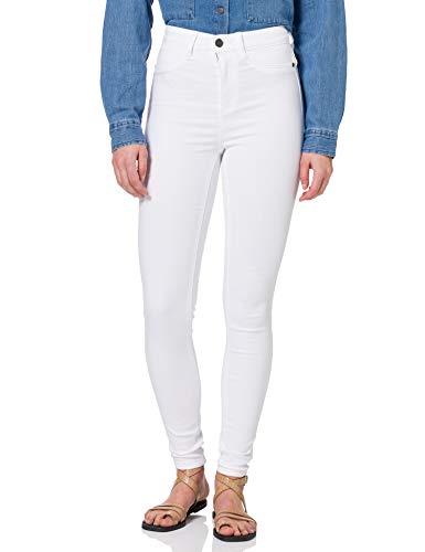 Noisy may Damen Nmcallie Hw skinny Bw Bg Noos Jeans, Bright White, 26W / 32L EU von Noisy may