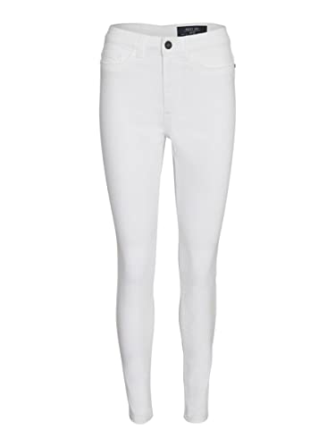 Noisy may Damen Nmcallie Hw skinny Bw Bg Noos Jeans, Bright White, 28W / 32L EU von Noisy may