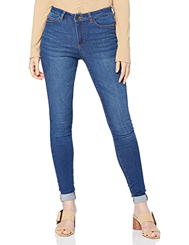 Noisy may Damen Nmlucy Nw Power Shape Ba074 Noos Slim Jeans, Dark Blue Denim, 29W 32L EU von Noisy may