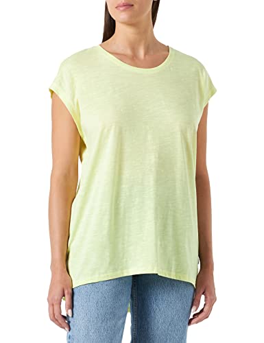 Noisy may Damen Nmmathilde S/S Loose Long Top Noos T Shirt, Pale Lime Yellow, M EU von Noisy may