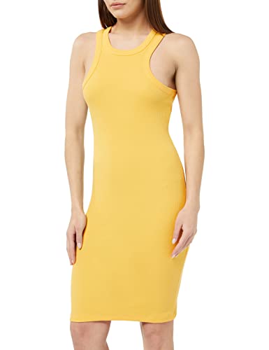 Noisy may Damen Nmmaya S/L Halter Neck Dress Kleid, Amber Yellow, XS EU von Noisy may