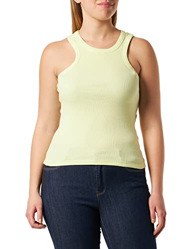 Noisy may Damen Nmmaya S/L Halter Neck Top Noos, Pale Lime Yellow, L von Noisy may