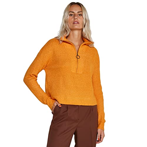 Noisy may Damen Nmnewalice L/S High Neck Knit Noos Pullover, Desert Sun, S EU von Noisy may