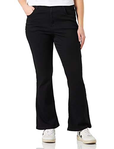 Noisy may Damen Nmsallie Hw Flr Vi023bl Curve Noos Jeans, Schwarz, 46W 30L EU von Noisy may