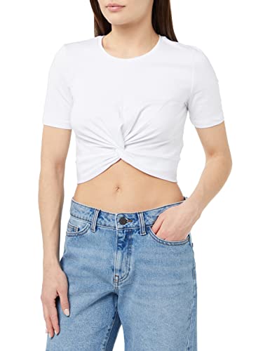 Noisy may Damen Nmtwiggi S/S Top S* T Shirt, Bright White, S EU von Noisy may