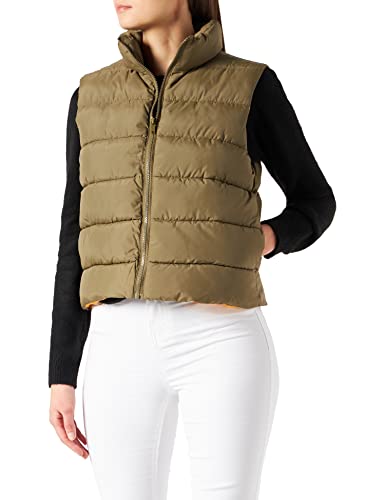 Noisy may Damen Puffer Weste Wattierte Stepp Übergangsjacke ohne Kapuze Basic ohne Ärmel NMMARCUS von Noisy may