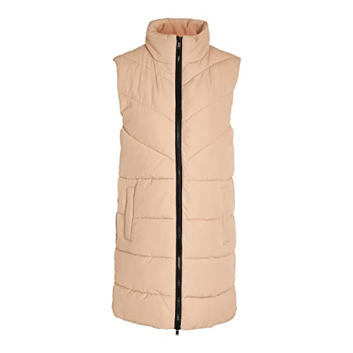 Noisy may Damen Winter Weste NMDALCON lange wattierte Puffer Stepp Jacke mit Zip ohne Ärmel von Noisy may