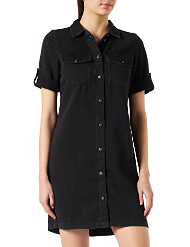 Noisy may Damen Nmsigne S/S Denim Dress Bi058bl Bg Noos Kleid, Black Denim, M EU von Noisy may