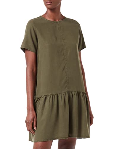 NOISY MAY Women's NMEMILIA S/S Tencel Colour Dress BG S Kleid, Olive Night, S von Noisy may