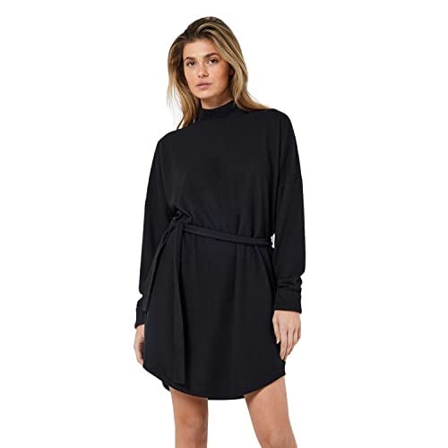 NOISY MAY Damen NMCITY AVA L/S Short Dress NOOS Kleid, Black, Small von Noisy may