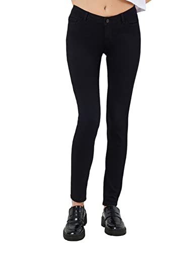 Noisy may Damen Nmallie Lw Skinny Vi023bl Noos Jeans, Schwarz, 26W 30L EU von Noisy may