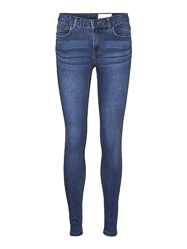 Noisy may Damen Nmbillie Nw Skinny Vi021mb Noos Jeans, Medium Blue Denim, 29W 32L EU von Noisy may
