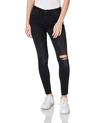 Noisy may Damen Nmlucy Nw Ankl Jns Az088bl Bg Noos Jeans, Black Denim, 25W 30L EU von Noisy may