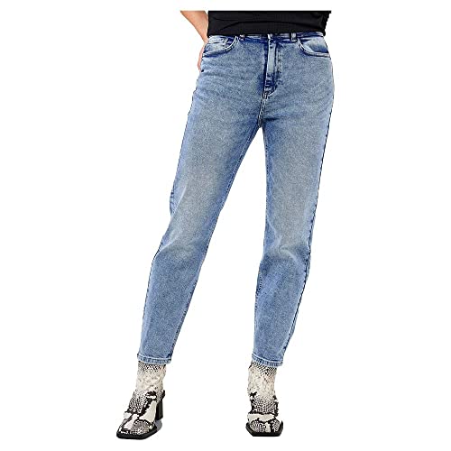 Noisy may Damen Nmmoni Hw Ank Az236lb Noos Jeans, Light Blue Denim, 28W 34L EU von Noisy may