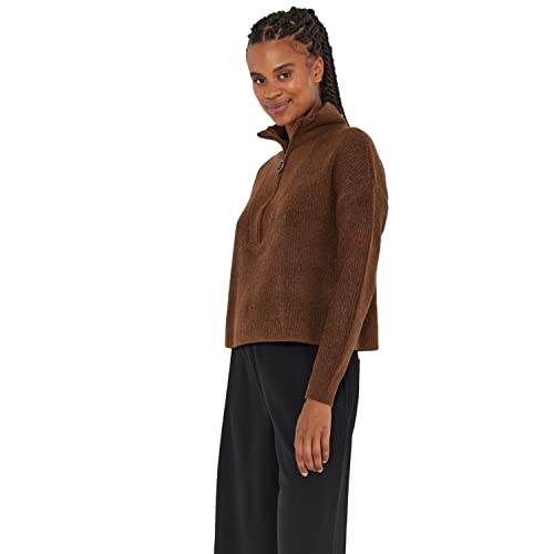 Noisy may Damen Nmnewalice L/S High Neck Knit Noos Pullover, Cappuccino, XS EU von Noisy may