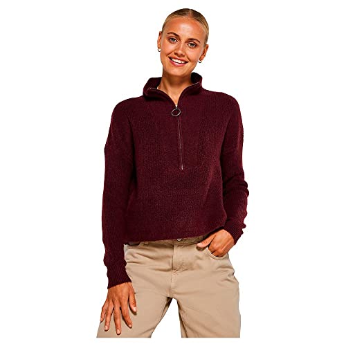 Noisy may Damen Nmnewalice L/S High Neck Knit Noos Pullover, Windsor Wine, L EU Noisy may Damen Nmnewalice L/S High Neck Knit Noos Pullover, Windsor Wine, L EU von Noisy may