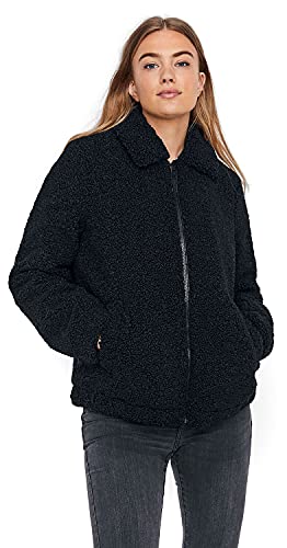 Noisy may Gabi Short Teddy Jacket Frauen Winterjacke schwarz XS von Noisy may