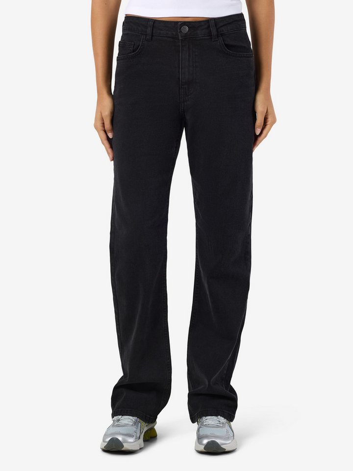 Noisy may High-waist-Jeans NMMONICA HW STRAIGHT JEAN BLACK NOOS von Noisy may