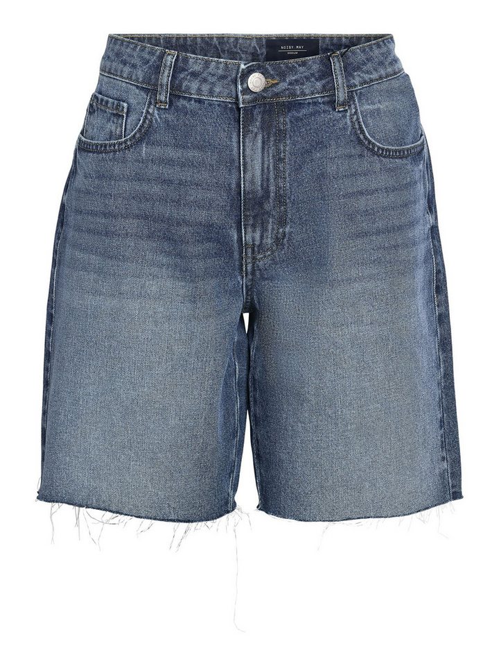 Noisy may Jeansshorts Trendige Denim Bermuda mit ausgefranstem Saum NMHOLLA NW LOOSE SHORTS AZ426MB NOOS von Noisy may