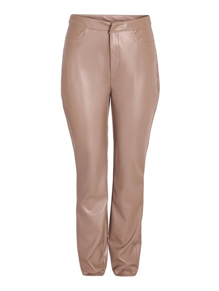 Noisy may Lederimitathose NMANDY MONI PU HW ANKLE PANTS NOOS von Noisy may
