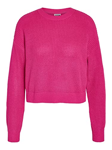 NOISY MAY Damen NMMAYSA L/S O-Neck Knit NOOS Pullover, Pink Yarrow, M von Noisy may