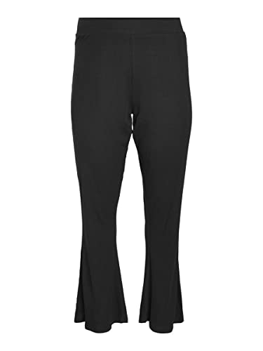 NOISY MAY Damen NMPASA HW Flared Pants Curve Hose, Black, 60 von Noisy may