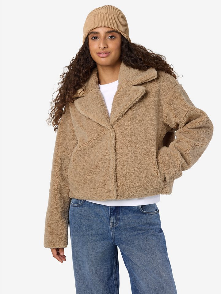 Noisy may Plüschjacke NMNATI CROP TEDDY JACKET FWD NOOS von Noisy may