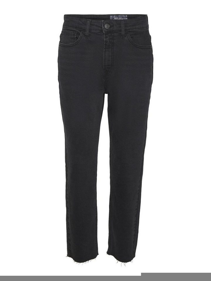 Noisy may Regular-fit-Jeans NMMONI HW STRAIGHT ANK BLACK JEANS von Noisy may