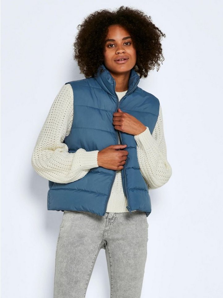 Noisy may Steppweste Wattierte Puffer Stepp Weste NMMARCUS 5198 in Blau von Noisy may