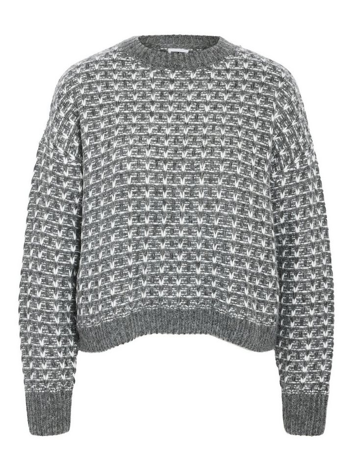Noisy may Strickpullover Schickes Design mit einzigartigem Strickmuster (1-tlg) NMMAELYS L/S O-NECK KNIT FWD von Noisy may