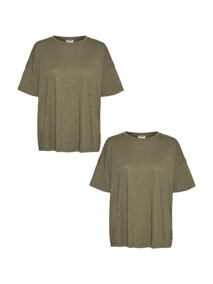 Noisy may T-Shirt Oversized 2-er Stück Pack Basic Set NMMATHILDE (2-tlg) NMMATHILDE S/S TOP NOOS von Noisy may