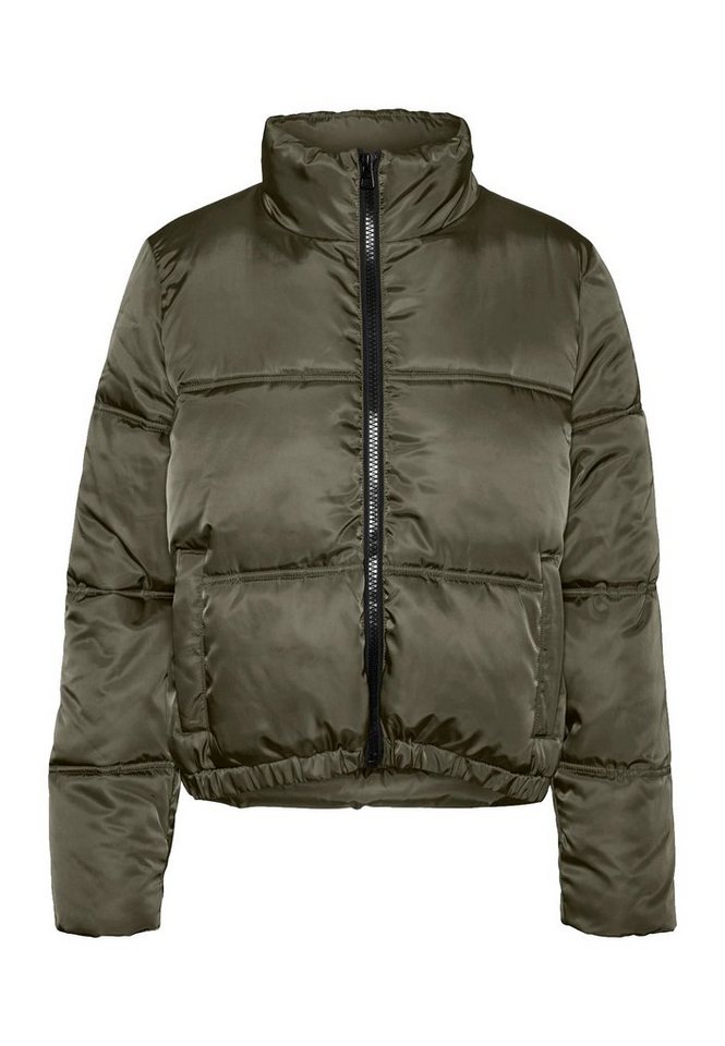 Noisy may Winterjacke Kurze Puffer Stepp Übergangsjacke ohne Kapuze NMANNI (1-St) 4231 in Olive von Noisy may