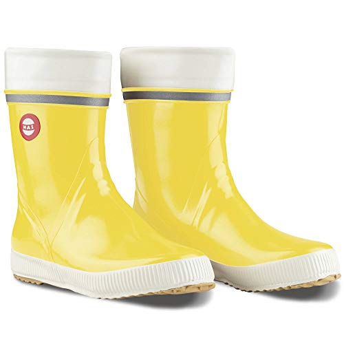 Nokian Footwear Hai - Wadenhohe Gummistiefel für Damen und Herren, handgefertigt aus Naturkautschukmischung, 38 EU, Yellow von Nokian Footwear