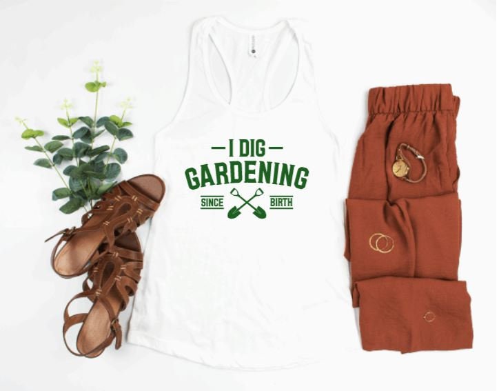 I Dig Gardening, Damen Tank Tops Sommer, Lustiges Workout Tank, Yoga Top, Gym, Boho Top von NoliaDesignsCo