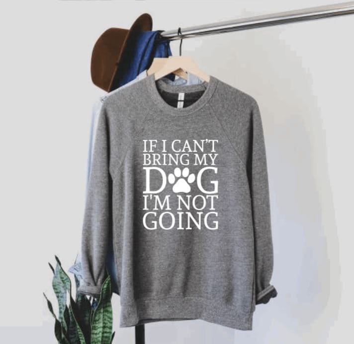 Wenn Ich Meinen Hund Nicht Mitbringen Kann, Gehe | Hunde-Mama Top Hundemama Pullover Geschenk Für Papa Hundepullover Hundeliebhaber Geschenke von NoliaDesignsCo