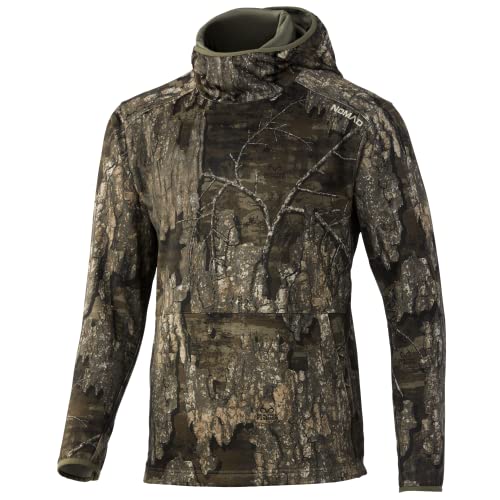 Nomad Herren Longneck mittelschweres, wasserabweisendes Jagd-Fleece Hoodie, Realtree Timber Camouflage, XXX-Large von Nomad