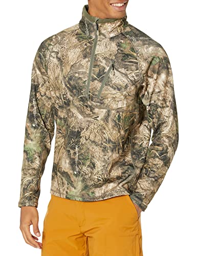 NOMAD Herren Utility 1/2 Zip | Wind Resistant Pullover Hunting Jacket 1/2-Reißverschluss, Mossy Oak Migrate Camo, 3XL von NOMAD