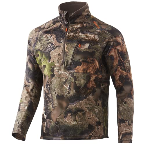 Nomad Herren Utility-Jacke Winddichte Jagdjacke Pullover mit 1/2-Reißverschluss, Mossy Oak Droptine Camo, XL von NOMAD