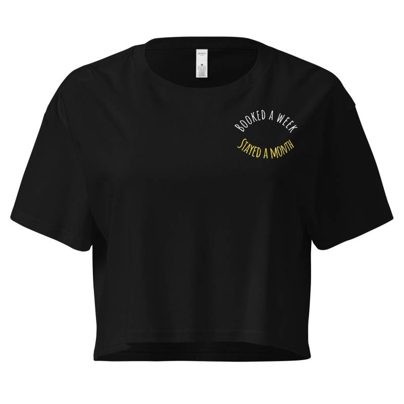 Bookd A Week Stayed Month - Frauen Crop Top von NomadicFlavors