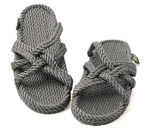 Nomadics Slip On Unisex-Erwachsene Sandale aus Seil Grey, 42 von Nomadics
